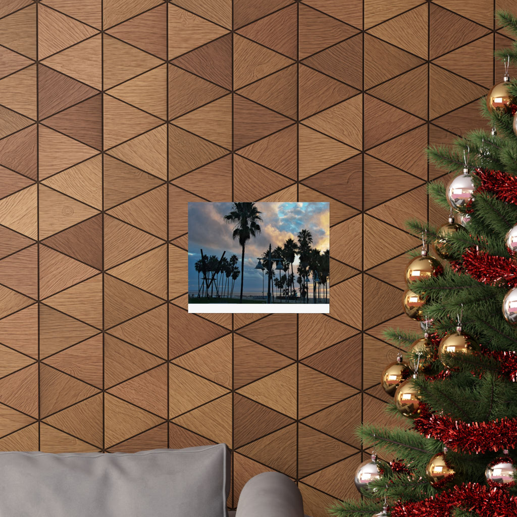 Venice Beach Captured by Live Camera | Matte Horizontal Posters