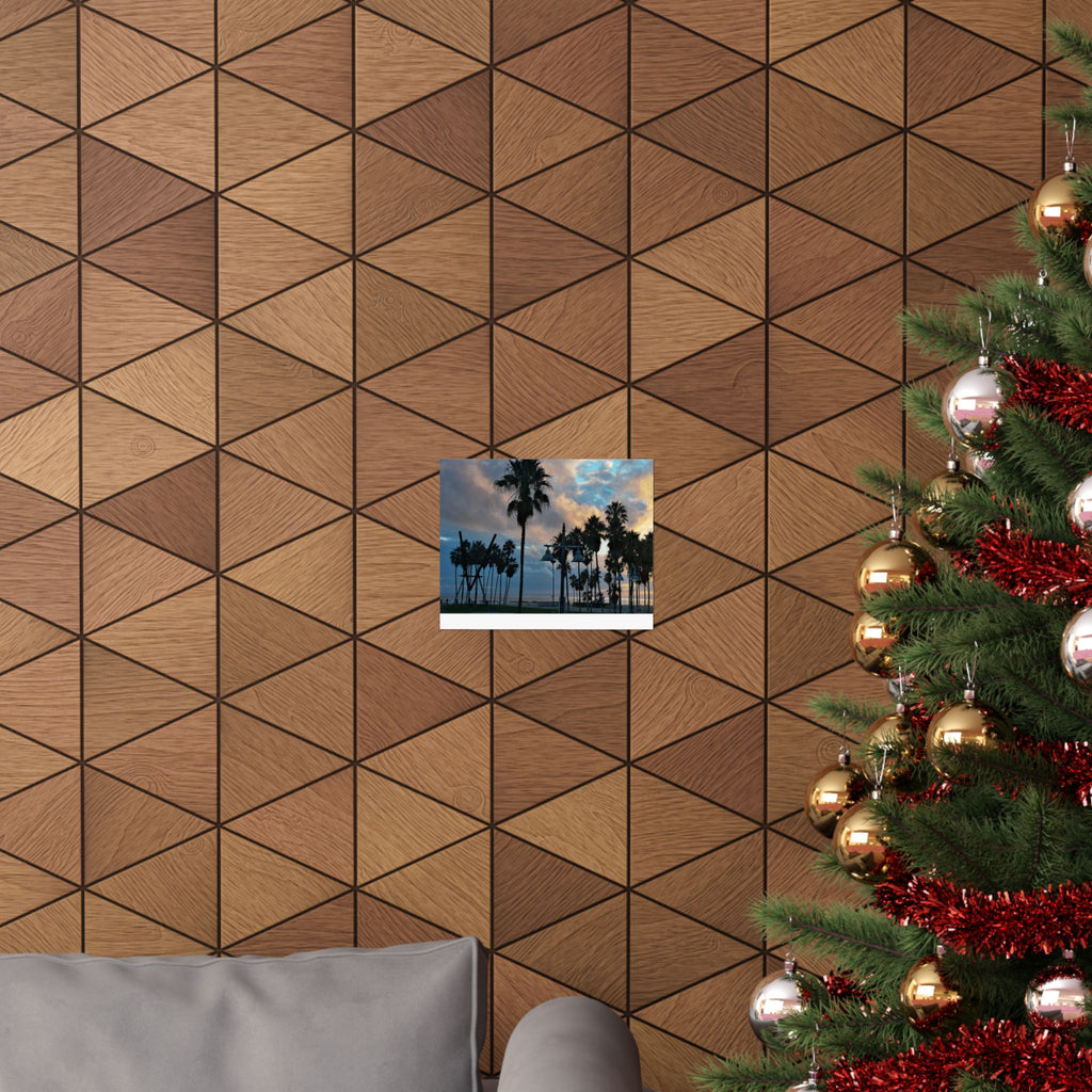 Venice Beach Captured by Live Camera | Matte Horizontal Posters