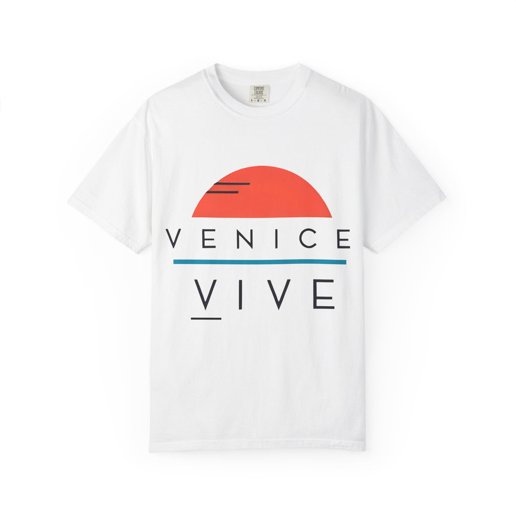 VENICE VIVE Classic Logo T-Shirt | Unisex Garment-Dyed T-shirt