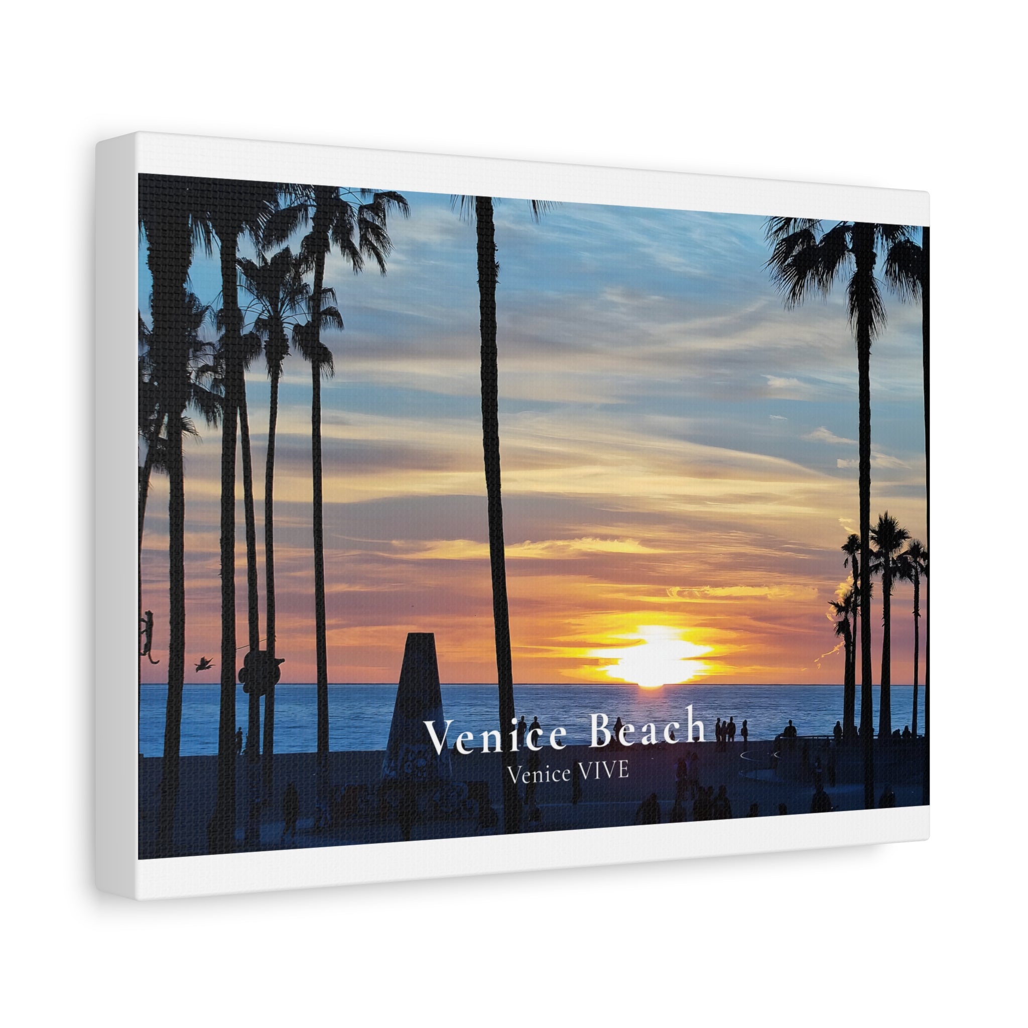 Venice Beach Sunset Canvas Print – Venice VIVE | Matte Stretched Wall Art