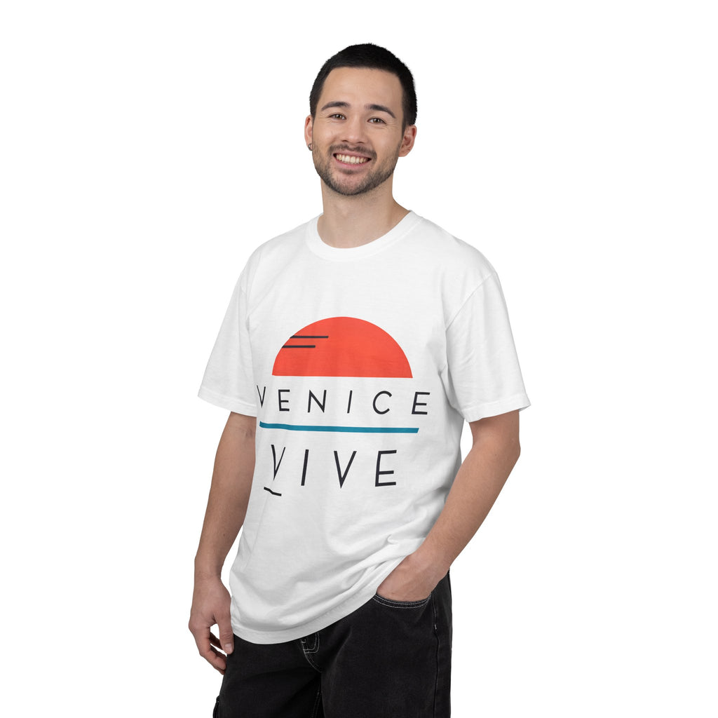 VENICE VIVE Classic Logo T-Shirt | Unisex Garment-Dyed T-shirt