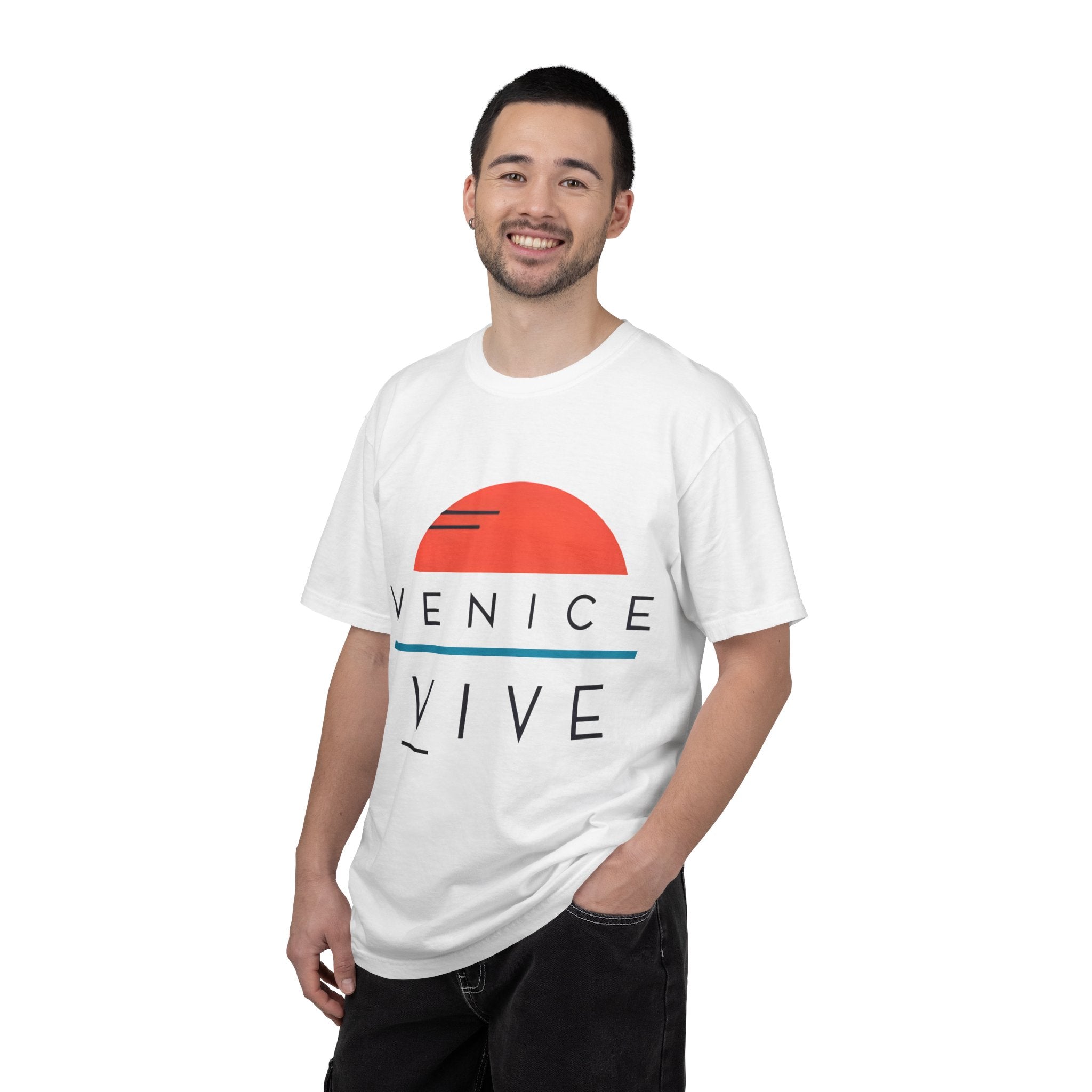 VENICE VIVE Classic Logo T-Shirt | Unisex Garment-Dyed T-shirt