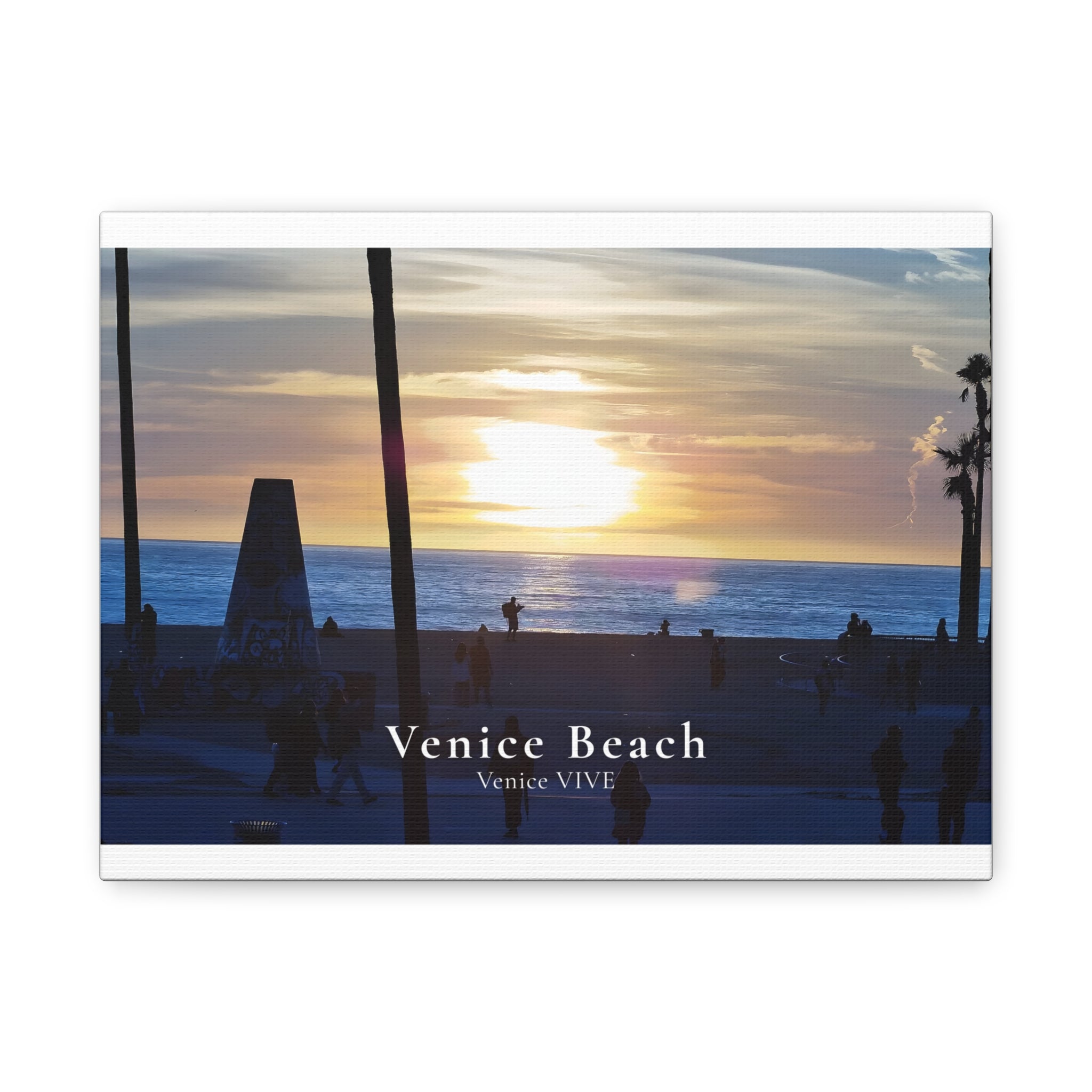 Venice Beach Sunset Canvas Print – Venice VIVE | Matte Canvas, Stretched, 1.25"