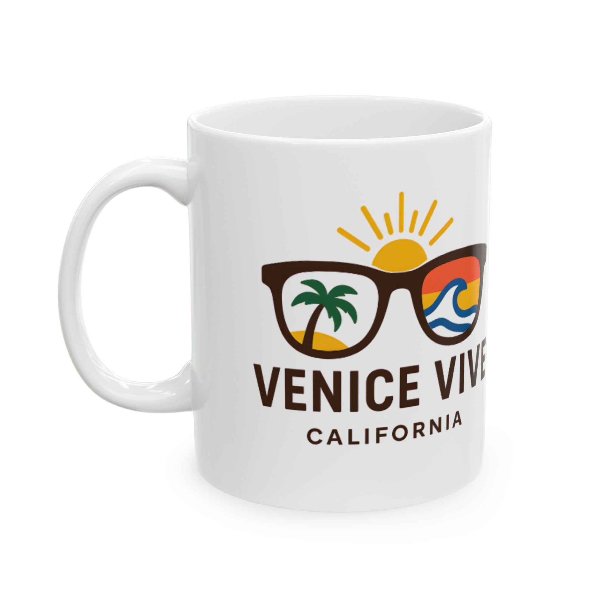 Venice Vive White LOGO Ceramic Mug (11oz)