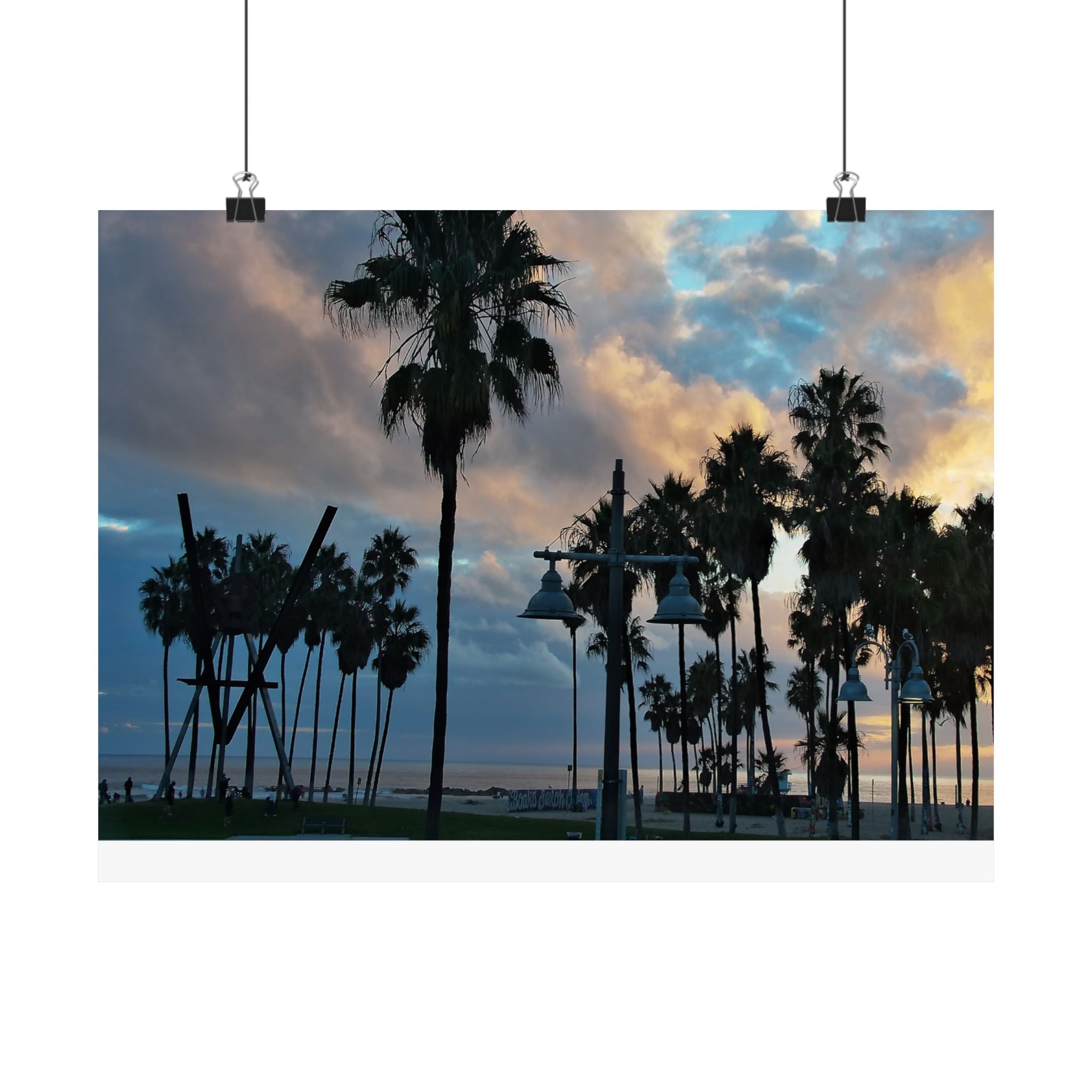 Venice Beach Captured by Live Camera | Matte Horizontal Posters