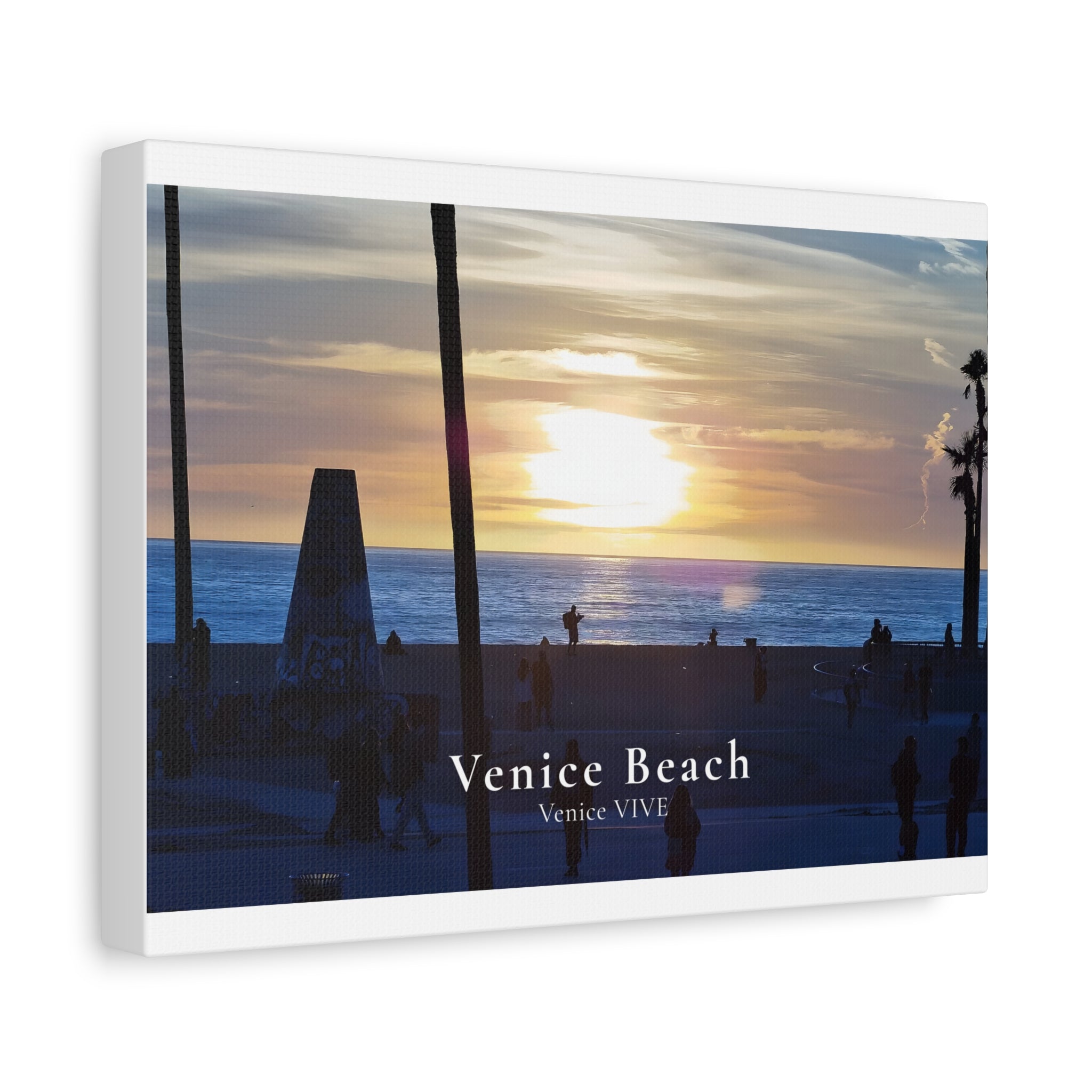 Venice Beach Sunset Canvas Print – Venice VIVE | Matte Canvas, Stretched, 1.25"