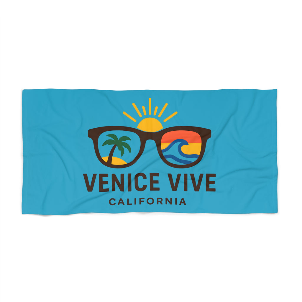 Venice Vive Logo Beach Towel