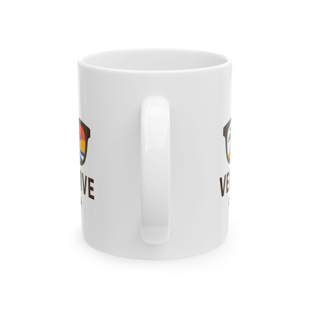 Venice Vive White LOGO Ceramic Mug (11oz)
