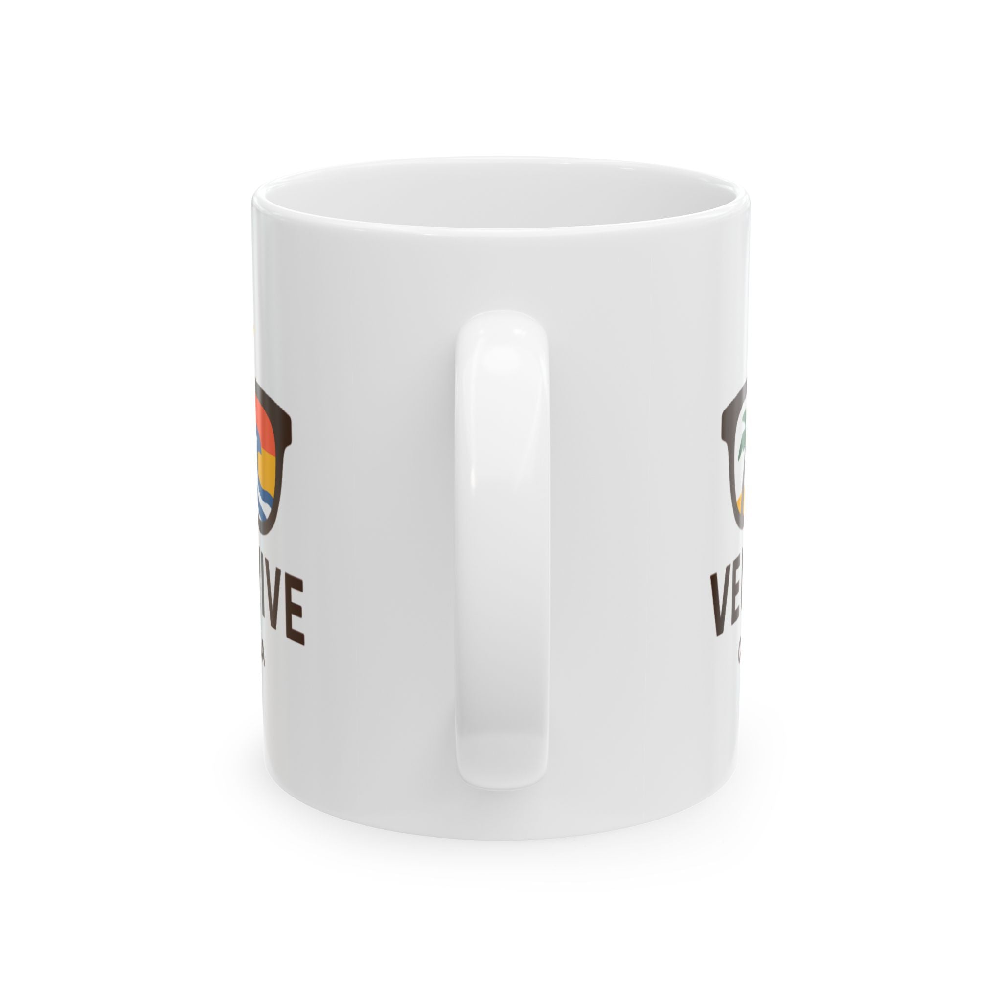 Venice Vive White LOGO Ceramic Mug (11oz)