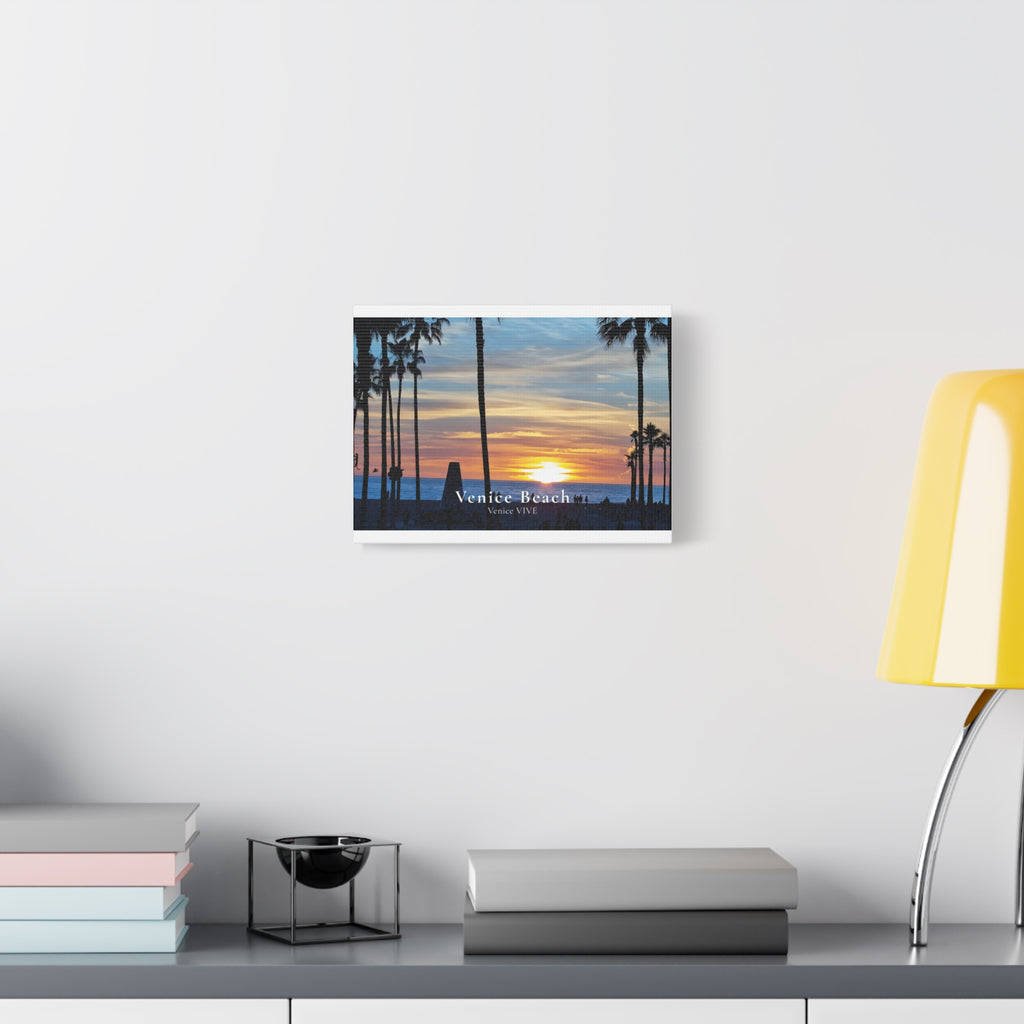 Venice Beach Sunset Canvas Print – Venice VIVE | Matte Stretched Wall Art