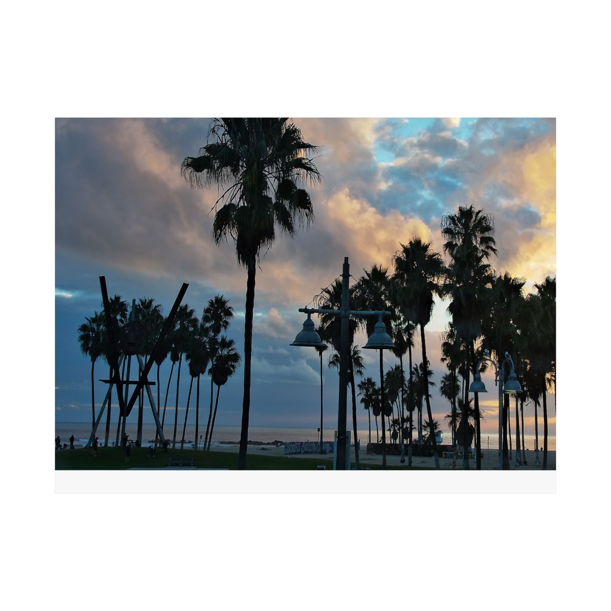 Venice Beach Captured by Live Camera | Matte Horizontal Posters