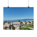 Venice Beach Aerial View Poster | Drone Photography | Matte Horizontal Posters