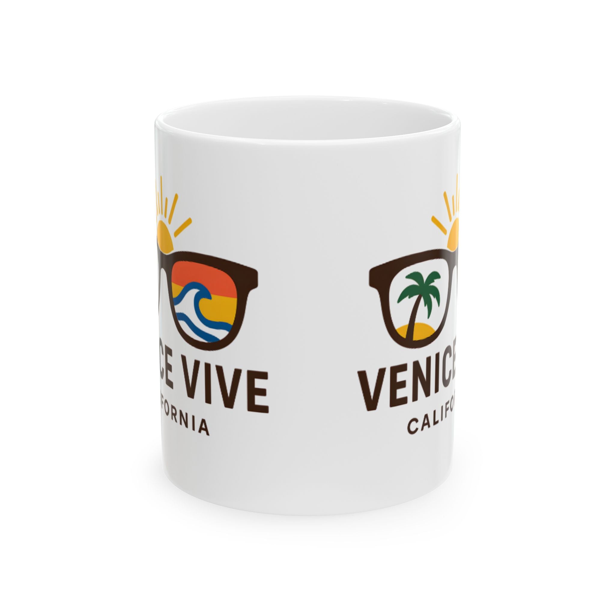Venice Vive White LOGO Ceramic Mug (11oz)