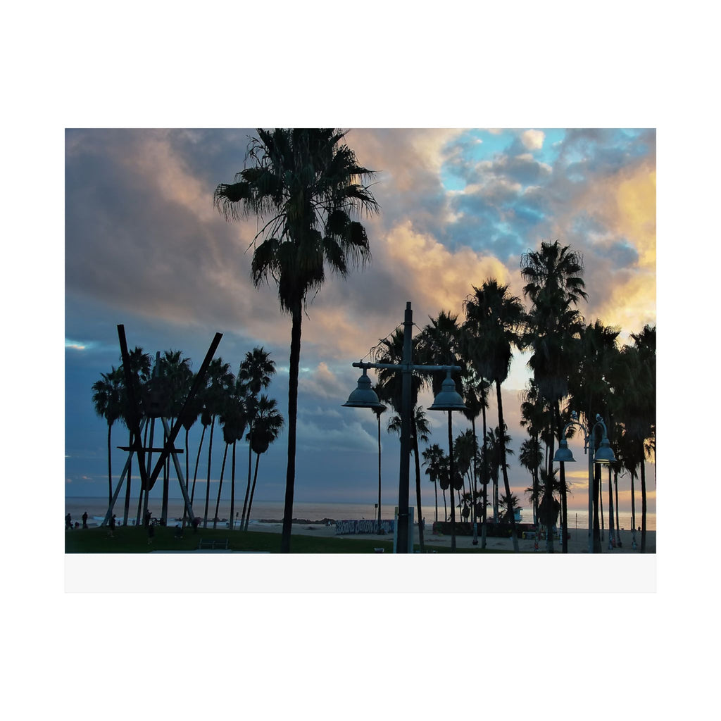 Venice Beach Captured by Live Camera | Matte Horizontal Posters