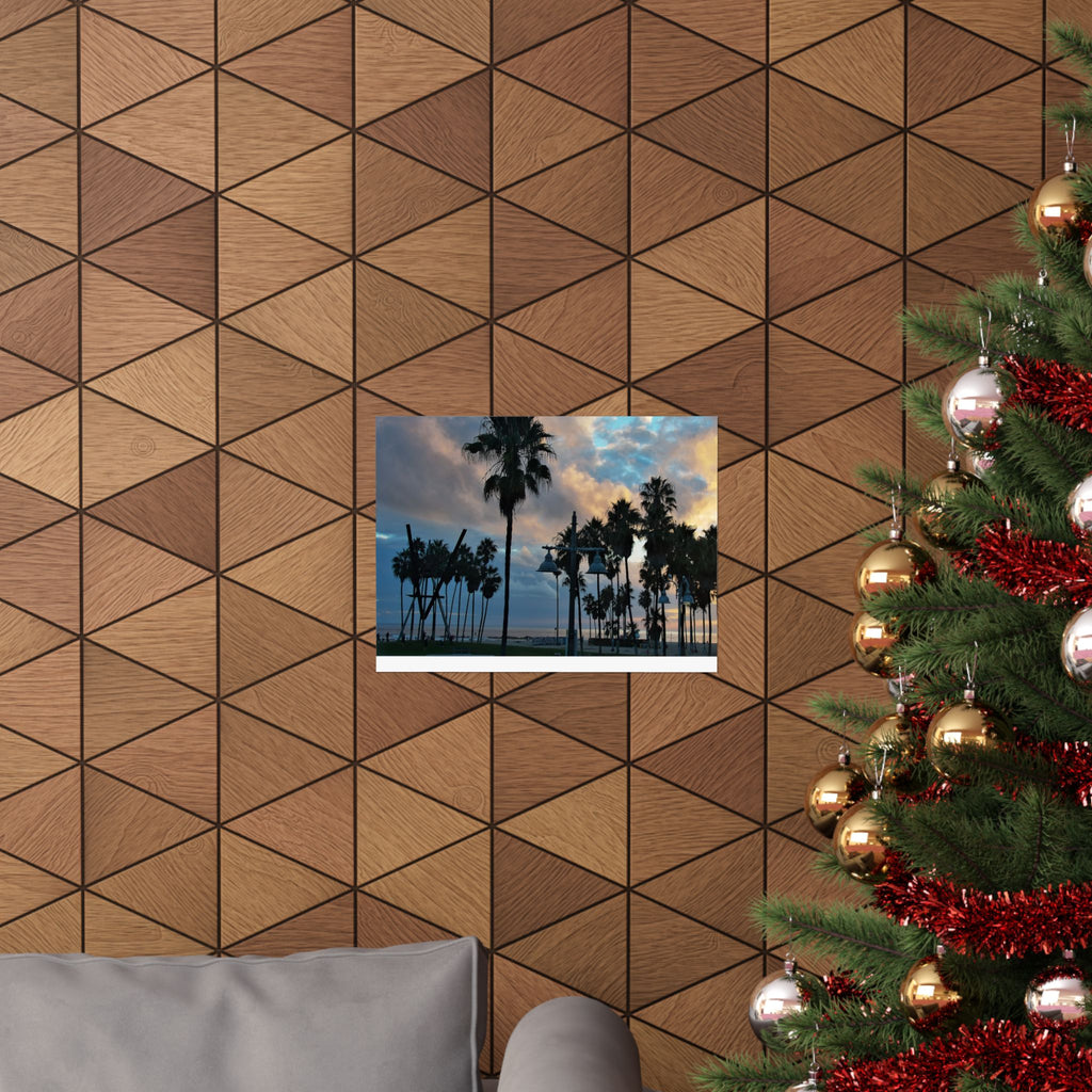 Venice Beach Captured by Live Camera | Matte Horizontal Posters