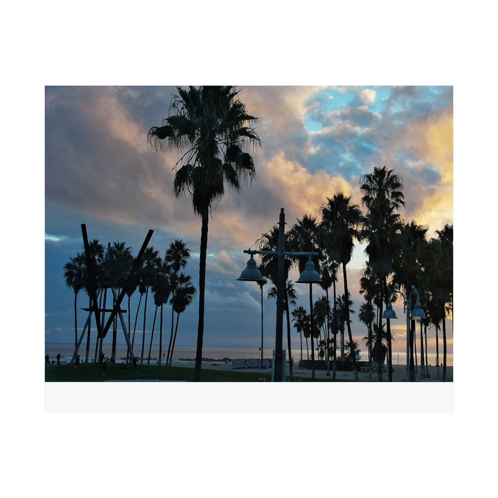 Venice Beach Captured by Live Camera | Matte Horizontal Posters