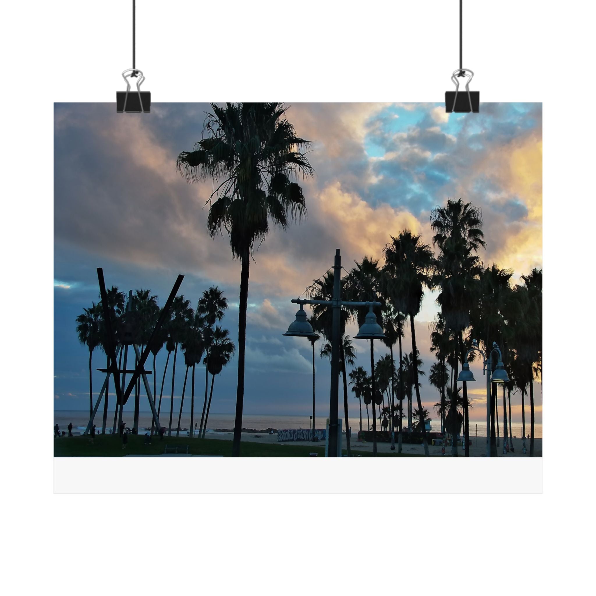 Venice Beach Captured by Live Camera | Matte Horizontal Posters
