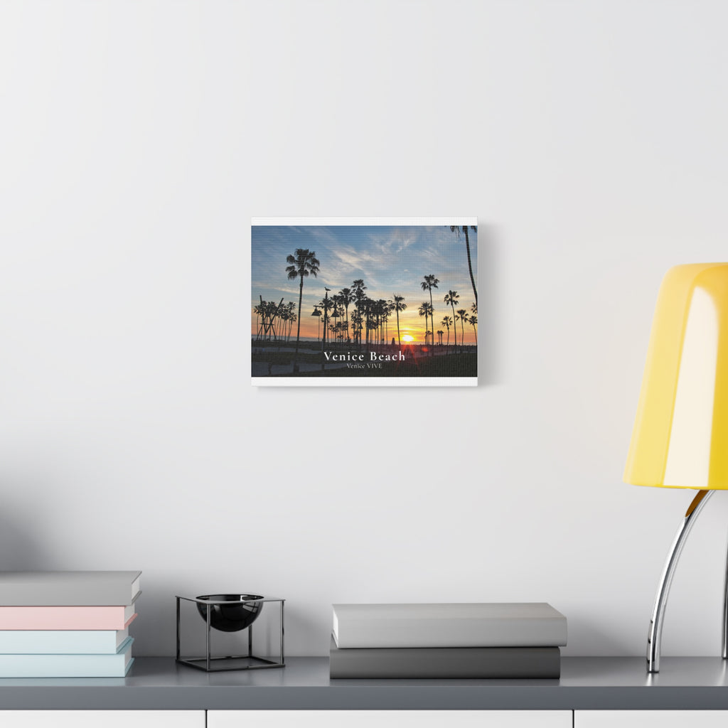 Venice Beach Sunset Canvas Print – Venice VIVE | Matte Canvas, Stretched Wall Art