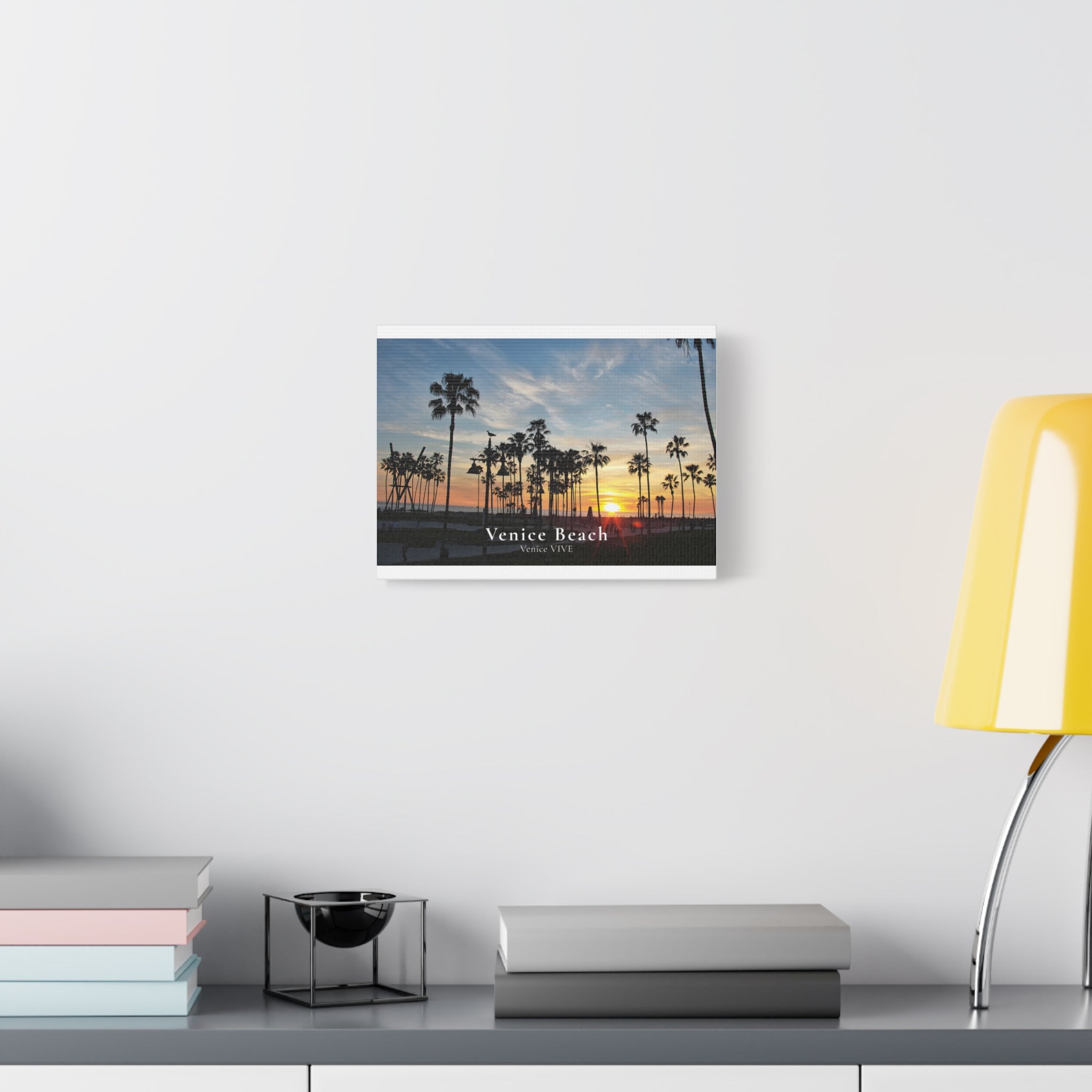Venice Beach Sunset Canvas Print – Venice VIVE | Matte Canvas, Stretched Wall Art