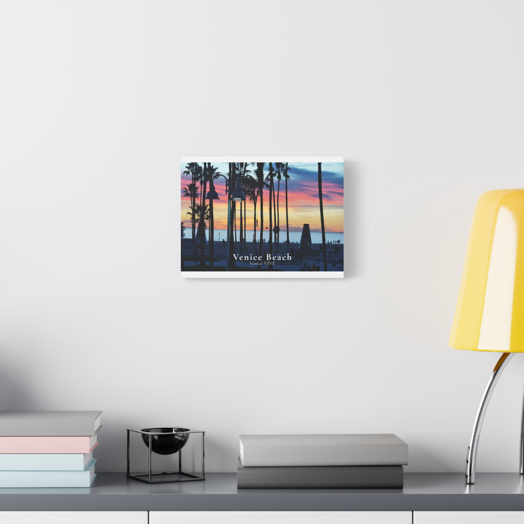Venice Beach Sunset Canvas Print – Venice VIVE | Matte Canvas, Stretched Wall Art | 1.25"