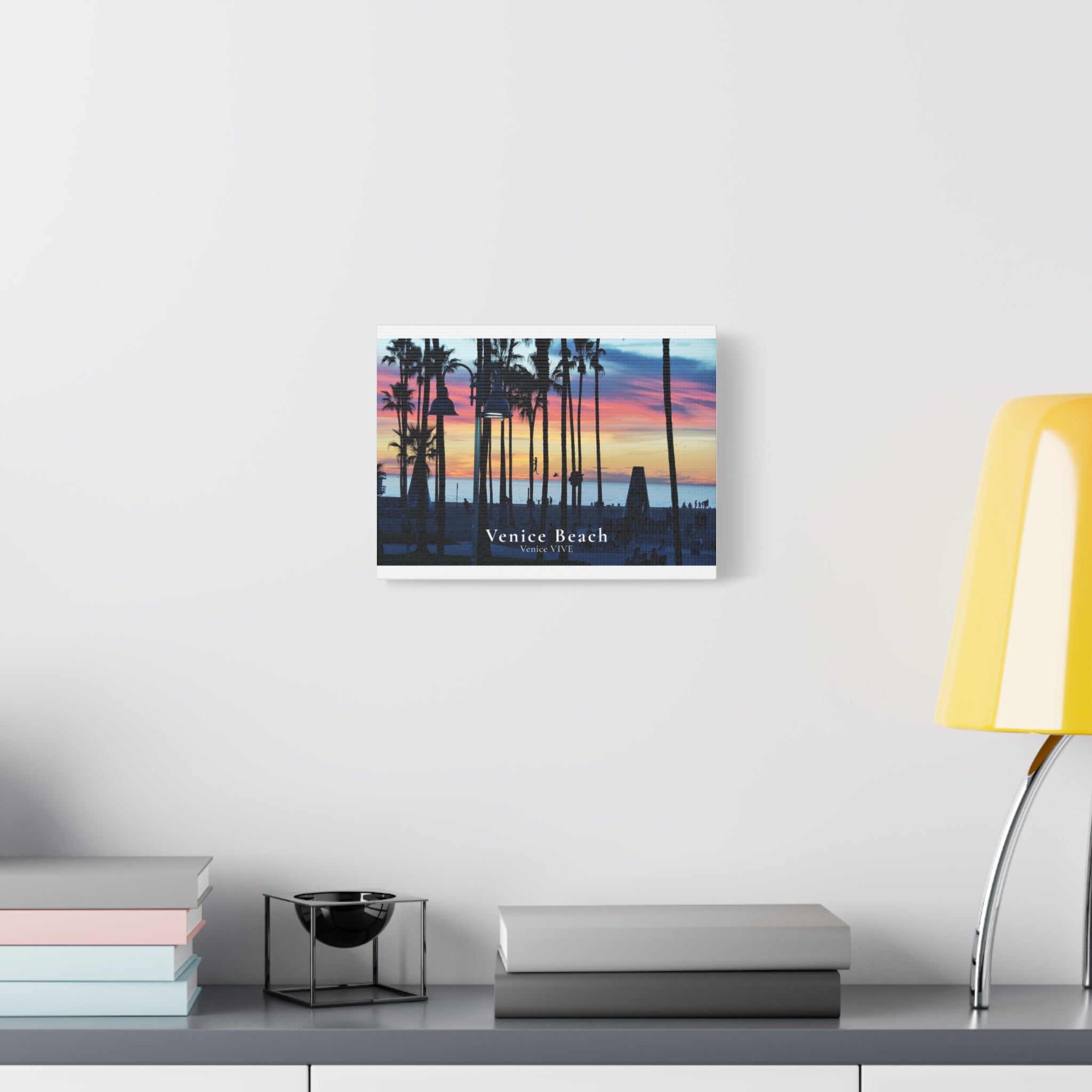 Venice Beach Sunset Canvas Print – Venice VIVE | Matte Canvas, Stretched Wall Art | 1.25"
