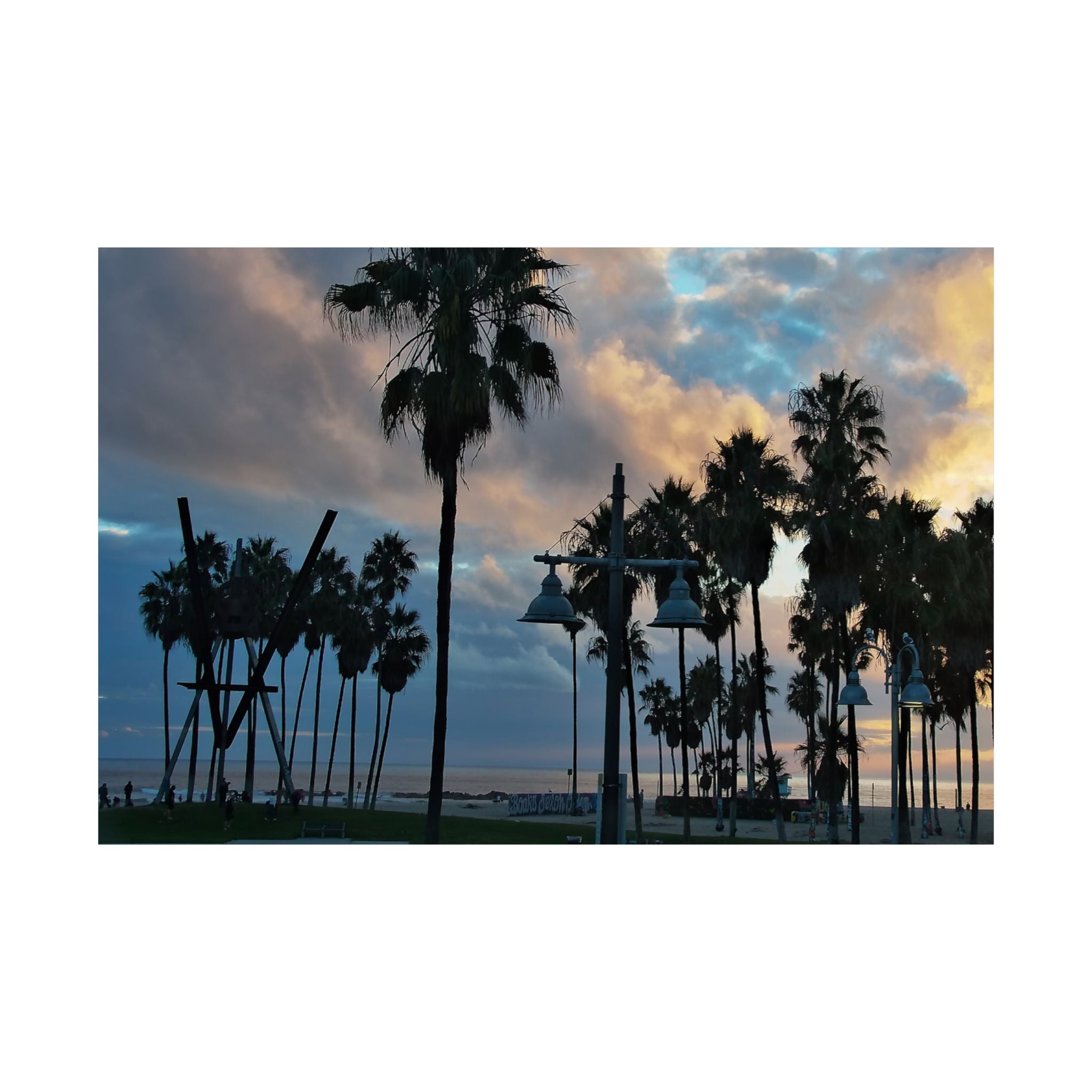 Venice Beach Captured by Live Camera | Matte Horizontal Posters