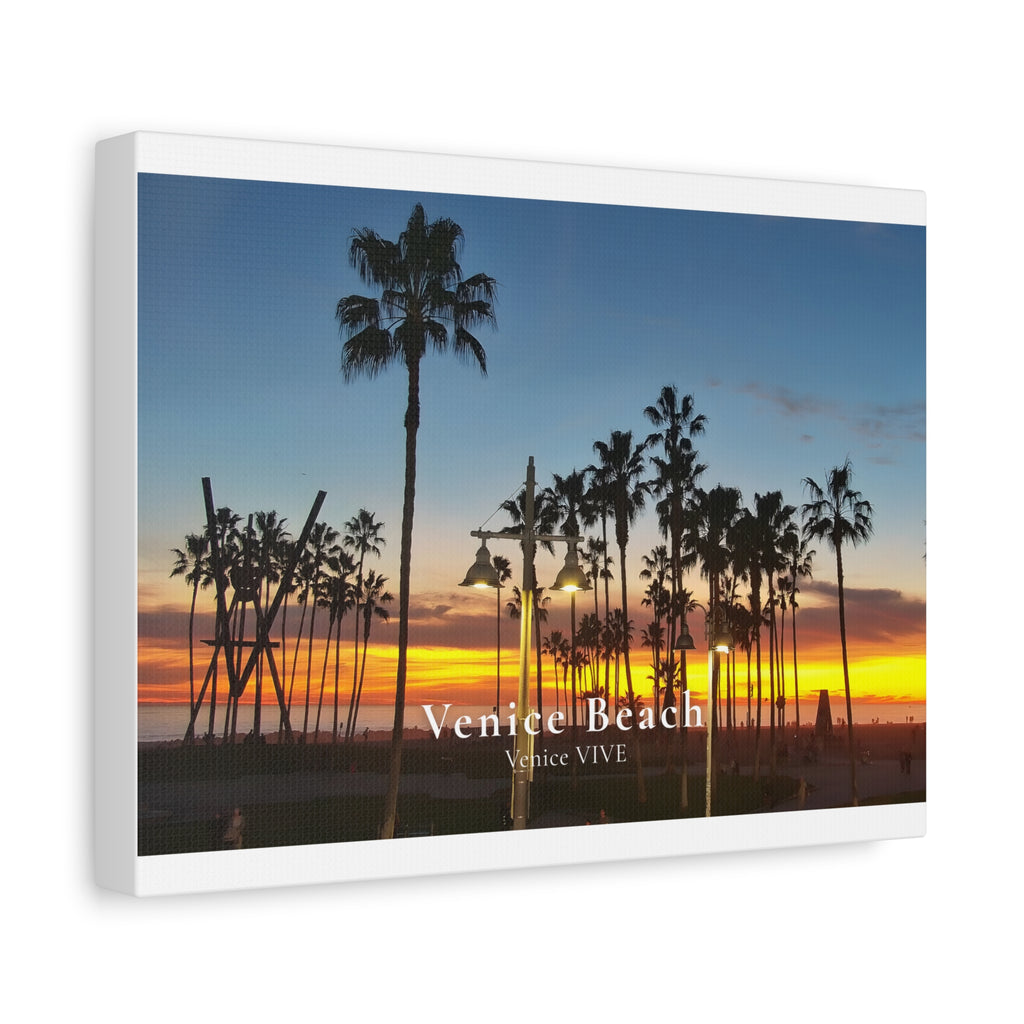 Venice Beach Sunset Canvas Print – Venice VIVE | Matte Canvas, Stretched, 1.25"
