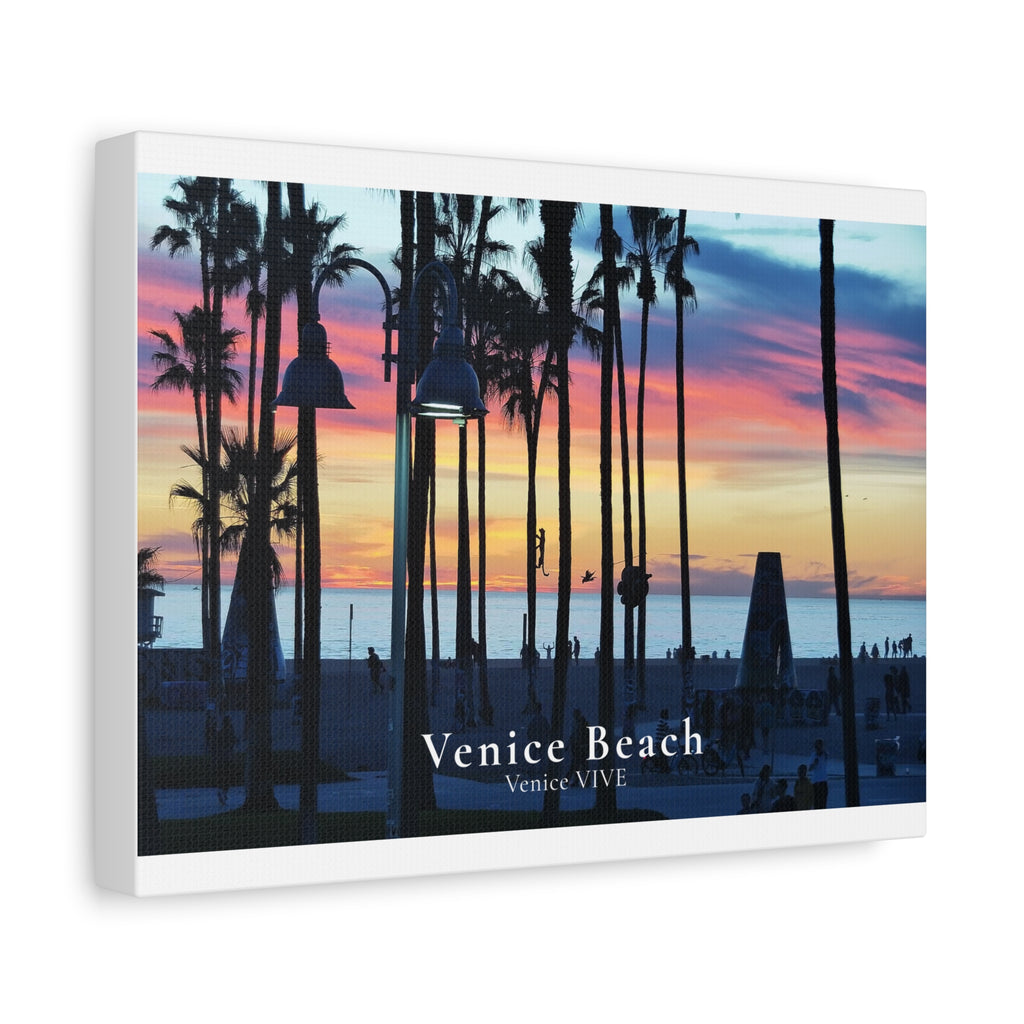 Venice Beach Sunset Canvas Print – Venice VIVE | Matte Canvas, Stretched Wall Art | 1.25"