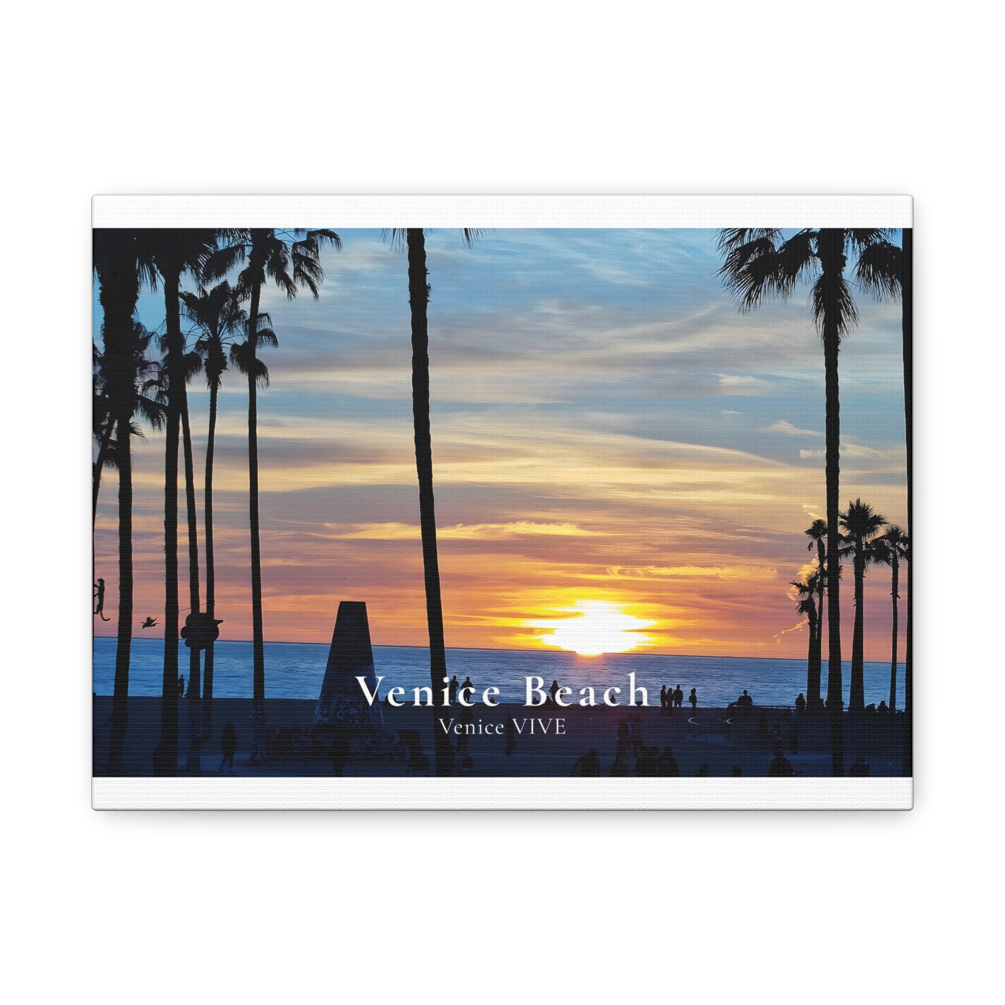Venice Beach Sunset Canvas Print – Venice VIVE | Matte Stretched Wall Art
